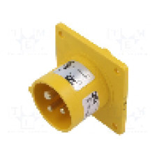 Conector alimentare AC, IEC 60309, IP44, 16A, 110V AC, 3 pini, PCE - 6139-4