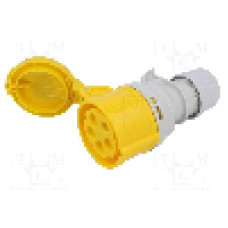 Conector alimentare AC, IEC 60309, IP44, 16A, 110V AC, 5 pini, PCE - 215-4