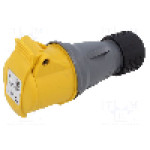 Conector alimentare AC, IEC 60309, IP44, 16A, 130V AC, 3 pini, AMPHENOL - 2CMA102002R1000