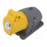 Conector alimentare AC, IEC 60309, IP44, 16A, 130V AC, 3 pini, AMPHENOL - 2CMA193097R1000