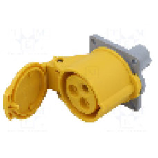 Conector alimentare AC, IEC 60309, IP44, 16A, 130V AC, 3 pini, AMPHENOL - 2CMA193145R1000