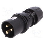 Conector alimentare AC, IEC 60309, IP44, 16A, 230V AC, 3 pini, PCE - 013-6X