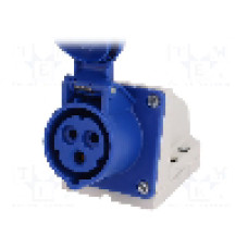 Conector alimentare AC, IEC 60309, IP44, 16A, 230V AC, 3 pini, PCE - 113-6K