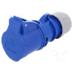 Conector alimentare AC, IEC 60309, IP44, 16A, 230V AC, 3 pini, PCE - 213-6