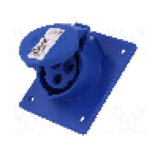 Conector alimentare AC, IEC 60309, IP44, 16A, 230V AC, 3 pini, PCE - 413-6F8