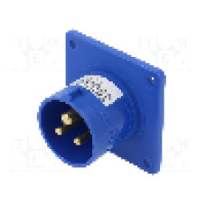 Conector alimentare AC, IEC 60309, IP44, 16A, 230V AC, 3 pini, PCE - 613-6