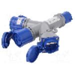 Conector alimentare AC, IEC 60309, IP44, 16A, 230V AC, 3 pini, PCE - 9432004