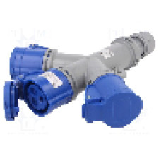 Conector alimentare AC, IEC 60309, IP44, 16A, 230V AC, 3 pini, PCE - 9432006