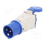 Conector alimentare AC, IEC 60309, IP44, 16A, 230V AC, 3 pini, PCE - 9433100