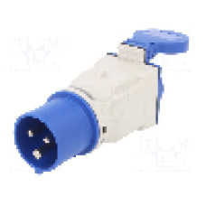 Conector alimentare AC, IEC 60309, IP44, 16A, 230V AC, 3 pini, PCE - 9433100