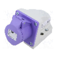 Conector alimentare AC, IEC 60309, IP44, 16A, 24V AC, 2 pini, PCE - 162V