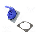 Conector alimentare AC, IEC 60309, IP44, 16A, 250V AC, 3 pini, AMPHENOL - 2CMA170004R1000