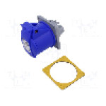 Conector alimentare AC, IEC 60309, IP44, 16A, 250V AC, 3 pini, AMPHENOL - 2CMA193146R1000
