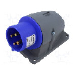 Conector alimentare AC, IEC 60309, IP44, 16A, 250V AC, 4 pini, AMPHENOL - 2CMA193300R1000