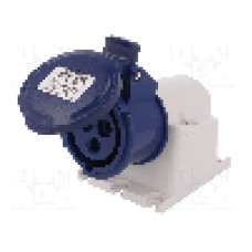 Conector alimentare AC, IEC 60309, IP44, 16A, 380/415V AC, 3 pini, Famatel - 23297