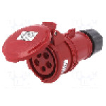 Conector alimentare AC, IEC 60309, IP44, 16A, 380/415V AC, 5 pini, Famatel - 23301