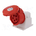 Conector alimentare AC, IEC 60309, IP44, 16A, 380/415V AC, 5 pini, Famatel - 23395