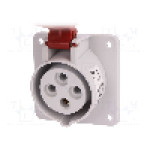 Conector alimentare AC, IEC 60309, IP44, 16A, 400V AC, 4 pini, PAWBOL - B.1055