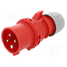 Conector alimentare AC, IEC 60309, IP44, 16A, 400V AC, 4 pini, PCE - 014-6