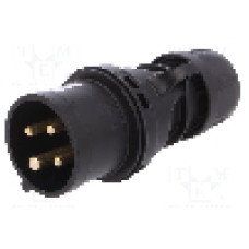 Conector alimentare AC, IEC 60309, IP44, 16A, 400V AC, 4 pini, PCE - 014-6X