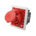 Conector alimentare AC, IEC 60309, IP44, 16A, 400V AC, 4 pini, PCE - 414-6PKR