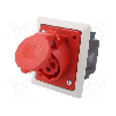 Conector alimentare AC, IEC 60309, IP44, 16A, 400V AC, 4 pini, PCE - 414-6PKR