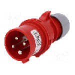 Conector alimentare AC, IEC 60309, IP44, 16A, 400V AC, 4 pini, PCE - 7014-6