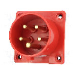 Conector alimentare AC, IEC 60309, IP44, 16A, 400V AC, 5 pini, PAWBOL - B.1930