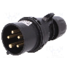 Conector alimentare AC, IEC 60309, IP44, 16A, 400V AC, 5 pini, PCE - 015-6X