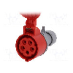 Conector alimentare AC, IEC 60309, IP44, 16A, 400V AC, 5 pini, PCE - 215-6TT