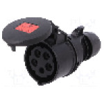 Conector alimentare AC, IEC 60309, IP44, 16A, 400V AC, 5 pini, PCE - 215-6X