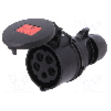 Conector alimentare AC, IEC 60309, IP44, 16A, 400V AC, 5 pini, PCE - 215-6X