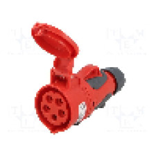 Conector alimentare AC, IEC 60309, IP44, 16A, 400V AC, 5 pini, PCE - 2153-6