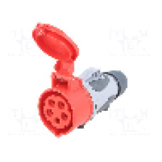 Conector alimentare AC, IEC 60309, IP44, 16A, 400V AC, 5 pini, PCE - 2153-6TT