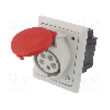 Conector alimentare AC, IEC 60309, IP44, 16A, 400V AC, 5 pini, PCE - 415-6PKG