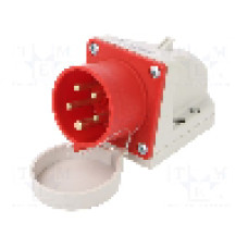 Conector alimentare AC, IEC 60309, IP44, 16A, 400V AC, 5 pini, PCE - 515-6T