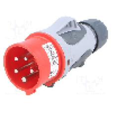 Conector alimentare AC, IEC 60309, IP44, 16A, 400V AC, 5 pini, PCE - 70153-6TT