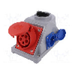Conector alimentare AC, IEC 60309, IP44, 16A, 400V AC, 5 pini, PCE - 96061541W