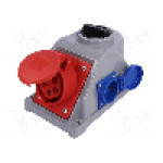 Conector alimentare AC, IEC 60309, IP44, 16A, 400V AC, 5 pini, PCE - 96061542W