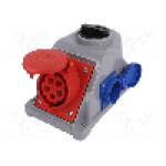 Conector alimentare AC, IEC 60309, IP44, 16A, 400V AC, 5 pini, PCE - 96061551 (SCHUKO)