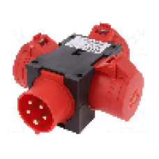 Conector alimentare AC, IEC 60309, IP44, 16A, 400V AC, {{Numarul de pini}} pini, PCE - 9430007W