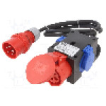 Conector alimentare AC, IEC 60309, IP44, 16A, 400V AC, {{Numarul de pini}} pini, PCE - 9430719W
