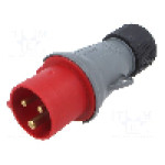Conector alimentare AC, IEC 60309, IP44, 16A, 415V, 3 pini, AMPHENOL - 2CMA101948R1000