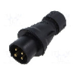 Conector alimentare AC, IEC 60309, IP44, 16A, 415V, 415V AC, 4 pini, AMPHENOL - 2CMA103584R1000