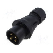 Conector alimentare AC, IEC 60309, IP44, 16A, 415V, 415V AC, 4 pini, AMPHENOL - 2CMA103584R1000