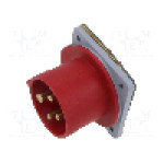 Conector alimentare AC, IEC 60309, IP44, 16A, 415V, 415V AC, 4 pini, AMPHENOL - 2CMA193346R1000