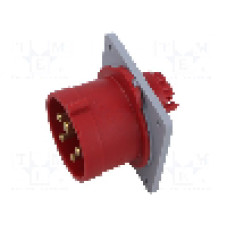 Conector alimentare AC, IEC 60309, IP44, 16A, 415V, 415V AC, 5 pini, AMPHENOL - 2CMA193468R1000