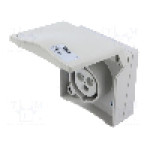 Conector alimentare AC, IEC 60309, IP44, 16A, 415V AC, 3 pini, PCE - 843-6GV