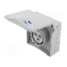 Conector alimentare AC, IEC 60309, IP44, 16A, 415V AC, 3 pini, PCE - 843-6GV