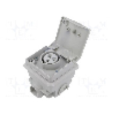 Conector alimentare AC, IEC 60309, IP44, 16A, 415V AC, 3 pini, PCE - 883-6GV
